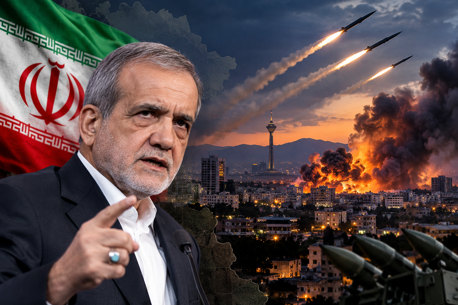 Pezeşkian: İran şəhərlərinin bombalanması cavabsız qalmayacaq