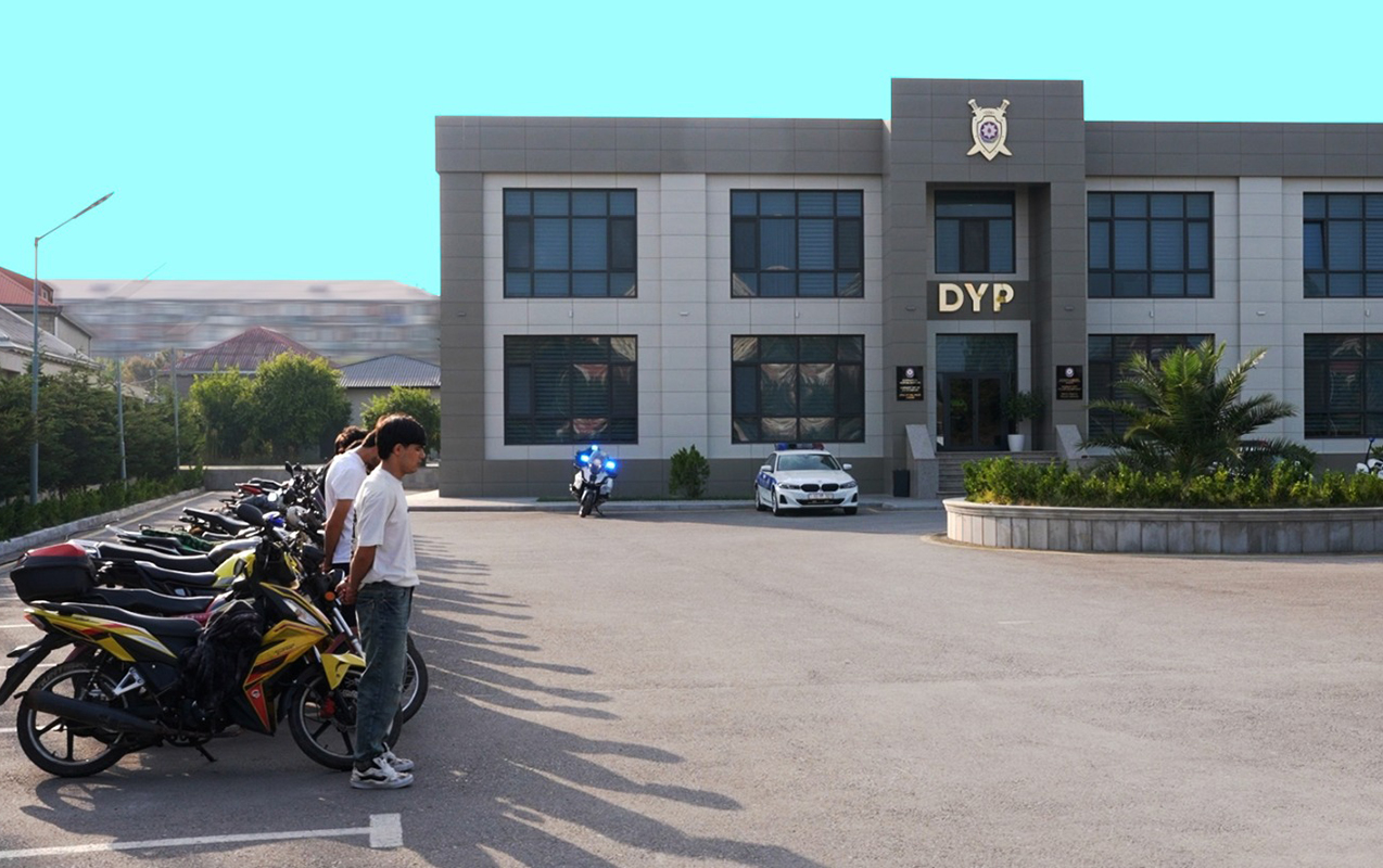 Sumqayıtda 22 motosikletçi saxlanıldı - Video
