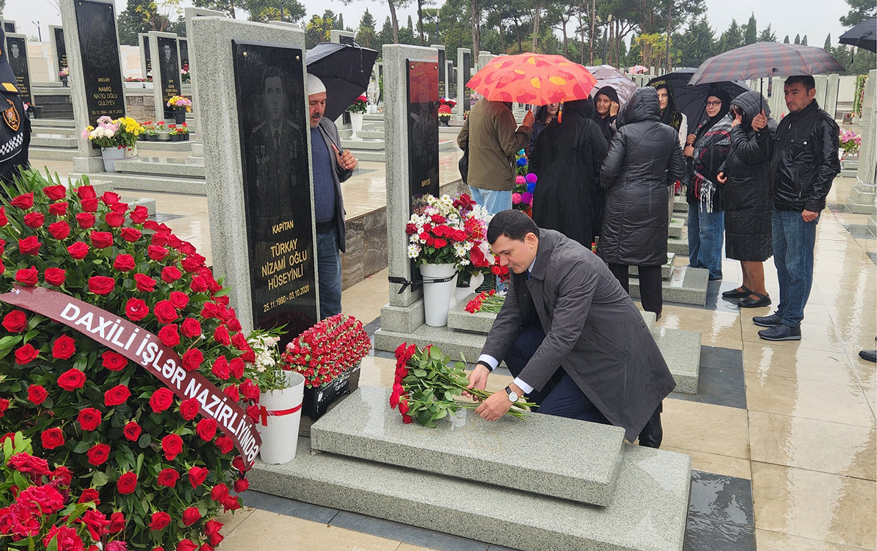 Şəhid Nizami Hüseynlinin anım mərasimi keçirildi - Fotolar