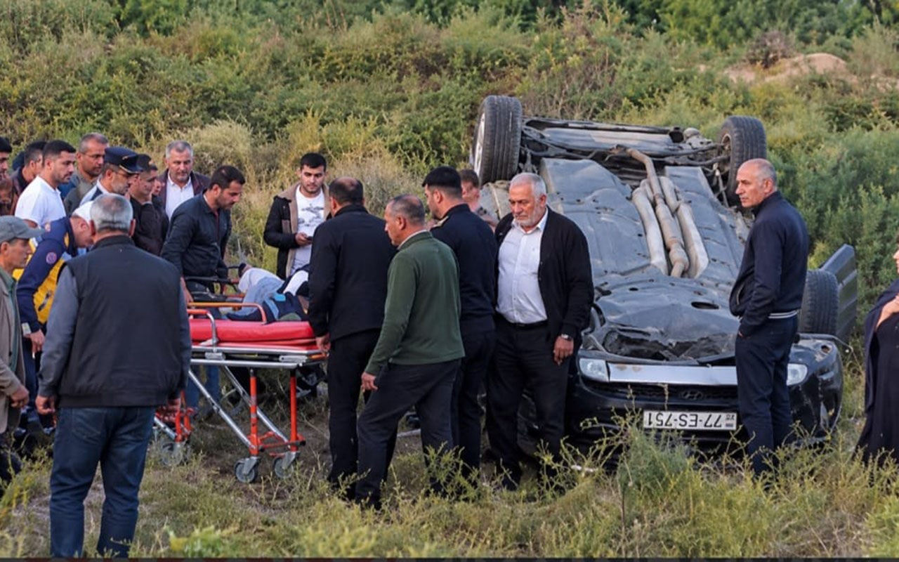 Biləsuvarda minik avtomobili aşdı - Yaralı var