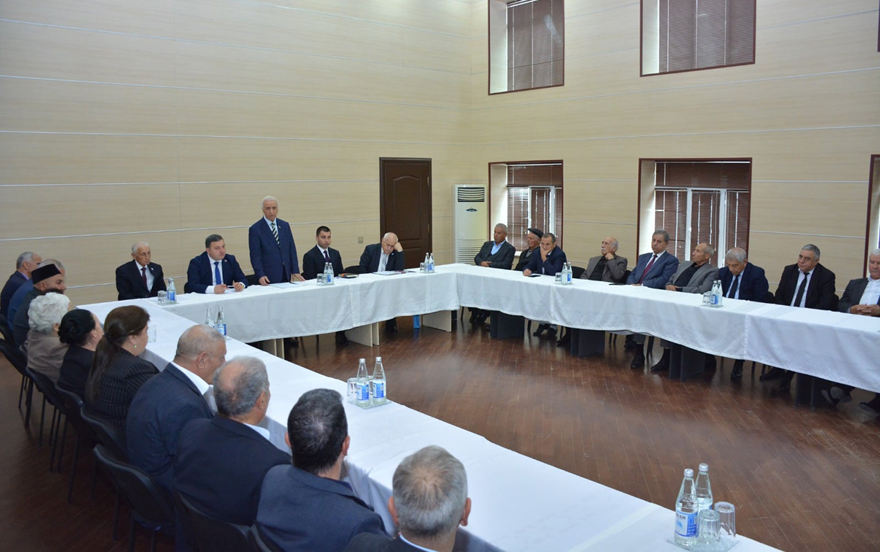 Şamaxıda Ağsaqqallar Şurasının hesabat-seçki konfransı keçirilib - Fotolar