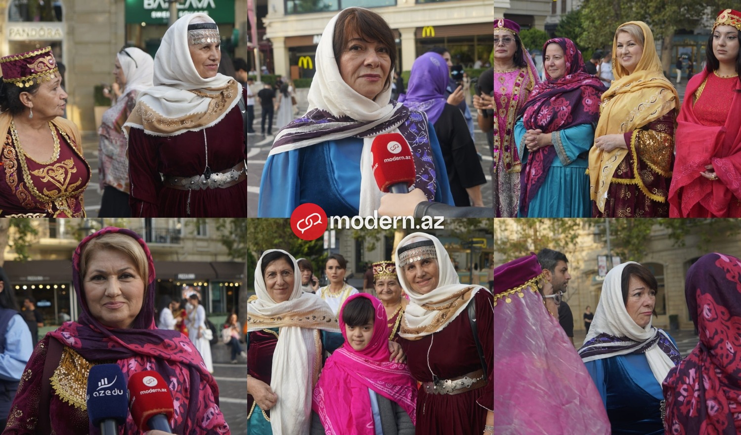 Bakının küçələrində kəlağayı zərifliyi – FOTOREPORTAJ