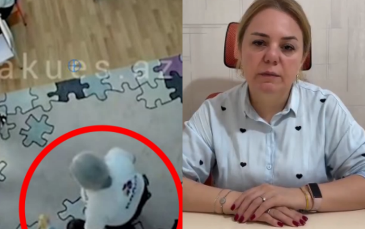 Autizmli uşağa zorakılıq edən müəllim üzr istədi - Video