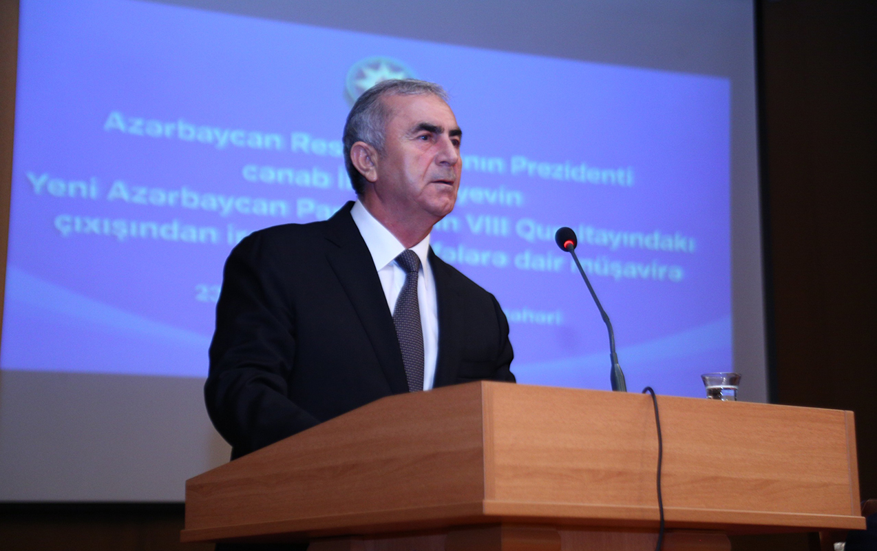 Sevindik Hətəmovdan qurultay nitqindən irəli gələn vəzifələrlə bağlı müşavirə - Fotolar