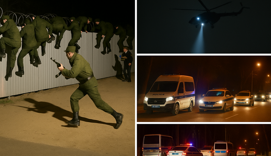 RUS HƏRBÇİLƏRİ KÜTLƏVİ ŞƏKİLDƏ QAÇIR – Polis və helikopterlər ərazidədir + VİDEO