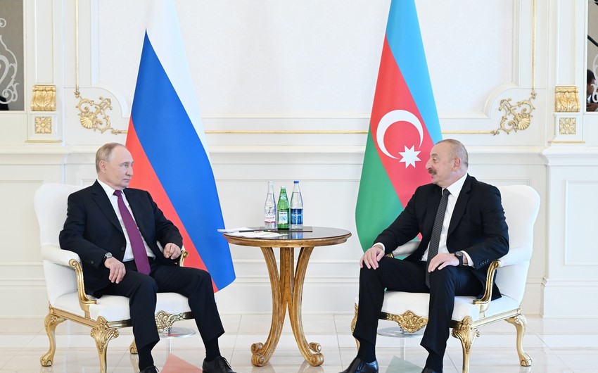 Azərbaycan Prezidenti Vladimir Putini təbrik edib
