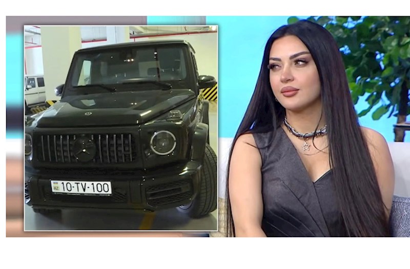 Vəfa Şərifova verilişə 400 minlik "Gelandewagen"i ilə gəldi — VİDEO