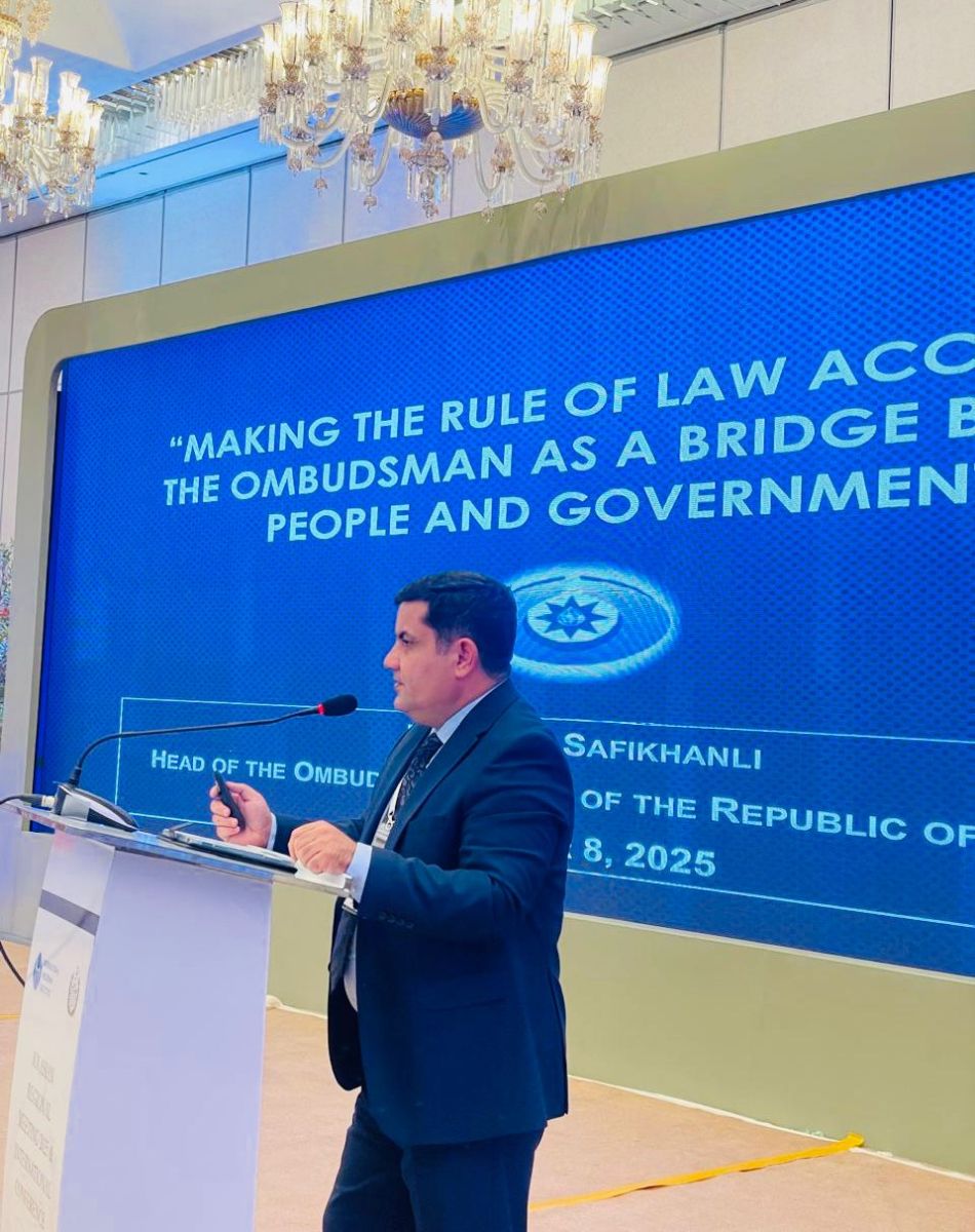 Ombudsman Aparatının rəhbəri Beynəlxalq Ombudsmanlar İnstitutunun regional iclasında və beynəlxalq konfransda iştirak edib