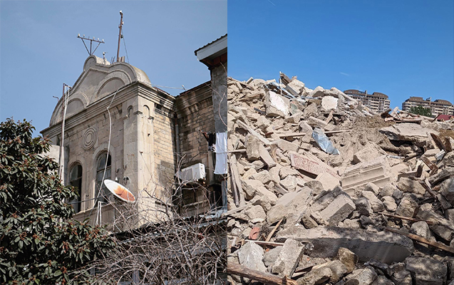 Bakıda 128 yaşlı tarixi bina sökülüb? - Foto