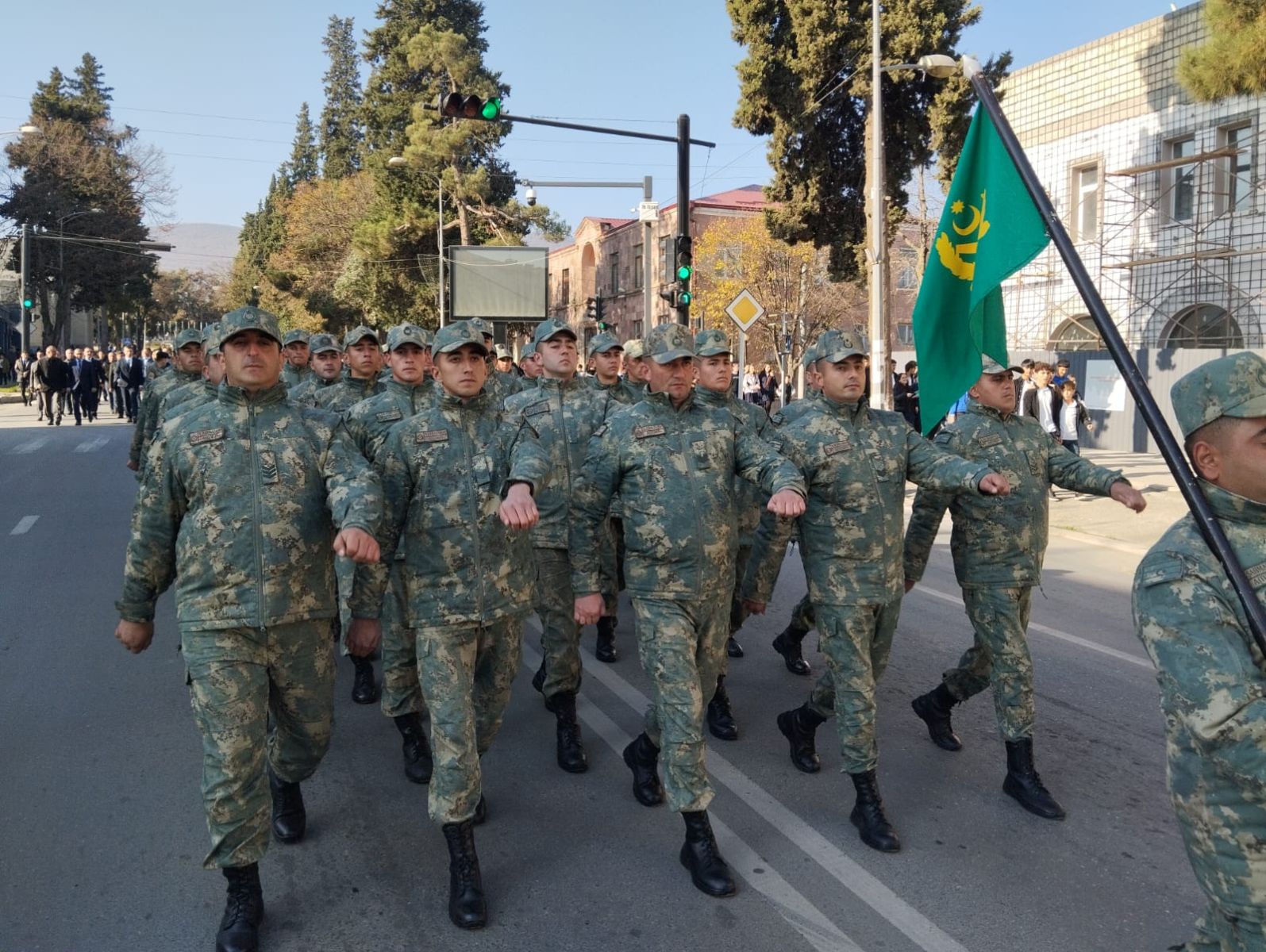 Xankəndidə Zəfər Gününə həsr olunan hərbi yürüş keçirilib- FOTO - VİDEO 