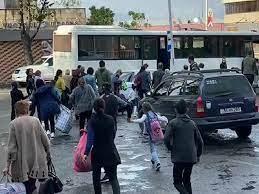 Ermənilər Ağdərə şəhərini boşaldırlar