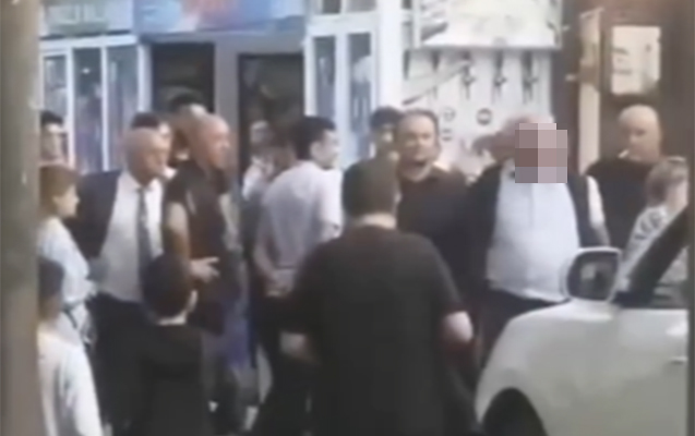 Bakıda məktəbin yaxınlığında nə baş verib? - Video