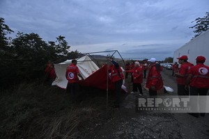 Azərbaycan Qızıl Aypara Cəmiyyətinin əməkdaşları Ağdam-Xankəndi yolunda gecələyəcəklər