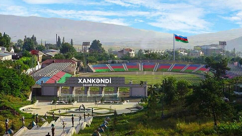 Xankəndi stadionundan ən son görüntülər - VİDEO