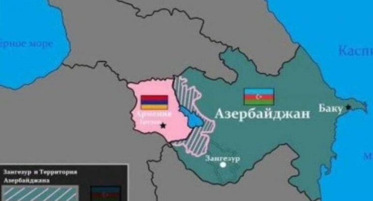Voskanyan tarixi xəritəni yaydı: Ermənistan budur