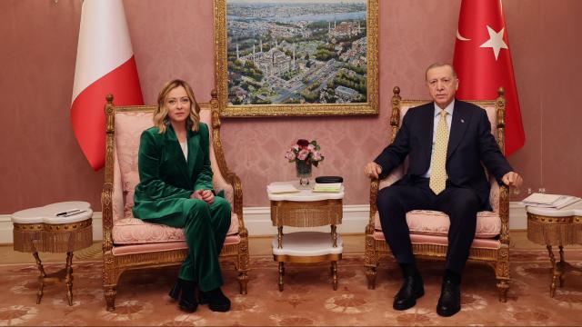 İtaliyanın Baş naziri Türkiyəyə gəldi - Ərdoğanla görüş