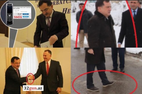 "Vertu"su olan İcra Başçısı Rəcəb Babaşovun brend geyimi, ayaqqabı və saatı - FOTOLAR