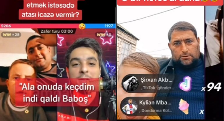 Uşaqlarına söyüş öyrədib TikTokdan pul qazananlar...