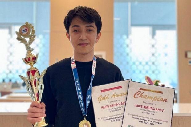 Azərbaycanlı şagird beynəlxalq olimpiadada qızıl medal qazanıb