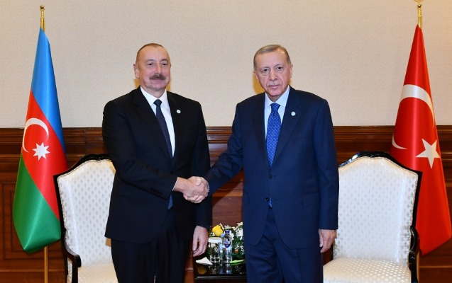 İlham Əliyevlə Ərdoğanın görüşü başladı - Foto