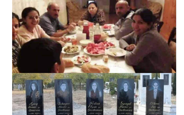 Ailə başçısı cəbhədə sağ qaldı, 5 üzvü evdə şəhid oldu - Foto