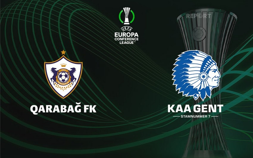 Konfrans Liqası: "Qarabağ" - "Gent" oyunu sükutla başlayıb