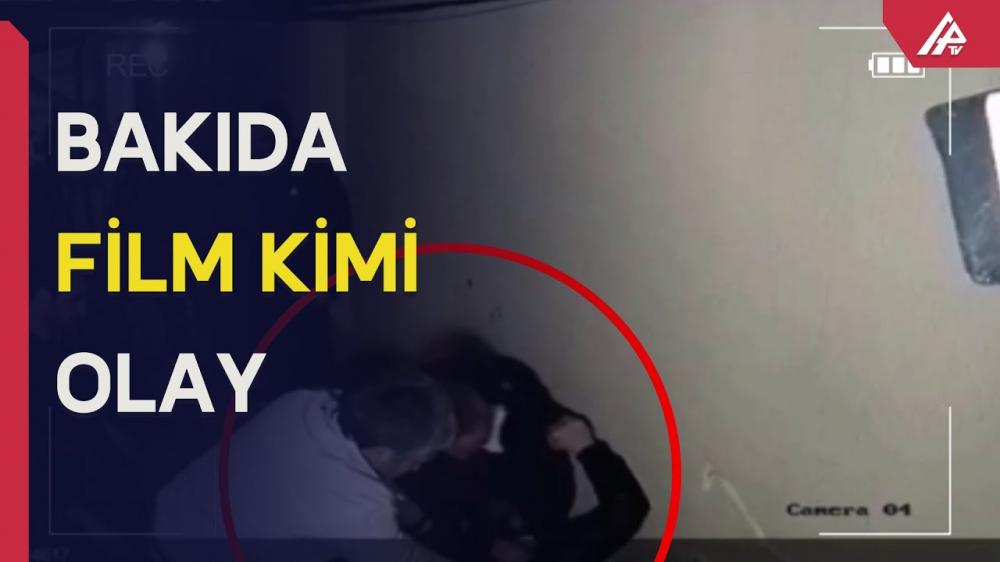 Bakıda şok hadisə: Kameranı bağlayıb qazini döydülər - VİDEO