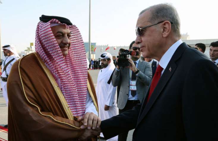 Ərdoğan Qətərə səfər edib
