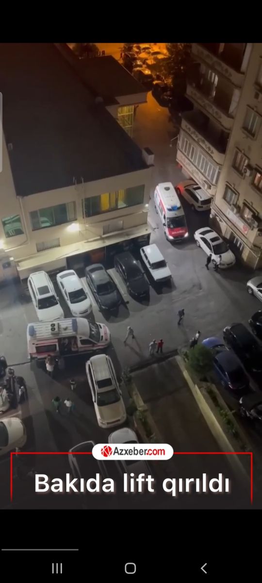 Bakıda lift qırıldı: Yaralılar var - VİDEO