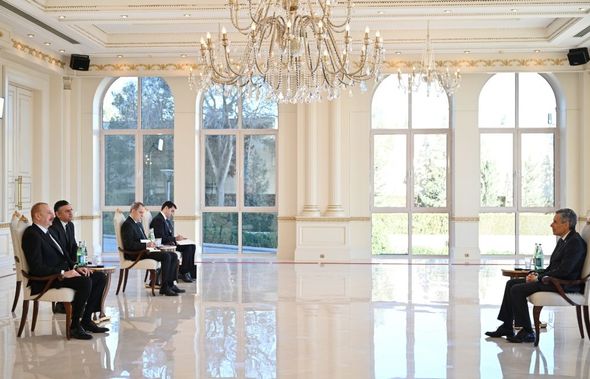 Prezident yeni səfirlərin etimadnamələrini qəbul etdi - FOTO