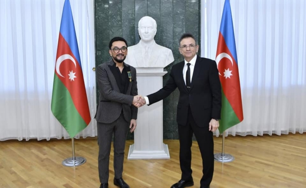Mədət Quliyev Faiq Ağayevi təltif etdi - Fotolar