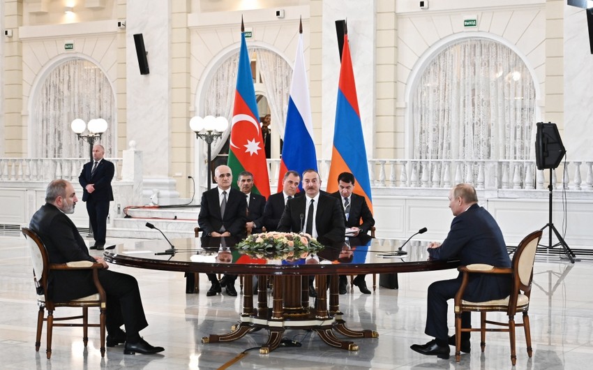 Soçidə Azərbaycan, Rusiya və Ermənistan liderlərinin üçtərəfli görüşü olub - YENİLƏNİB-2