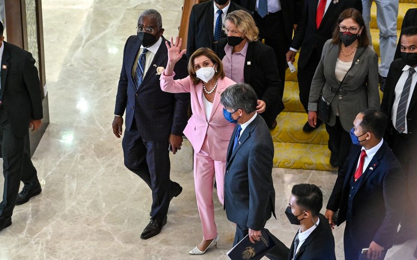 Nensi Pelosi Tayvandan bəyanat verib: "Səfərim ABŞ-ın Çin siyasətinə zidd deyil"