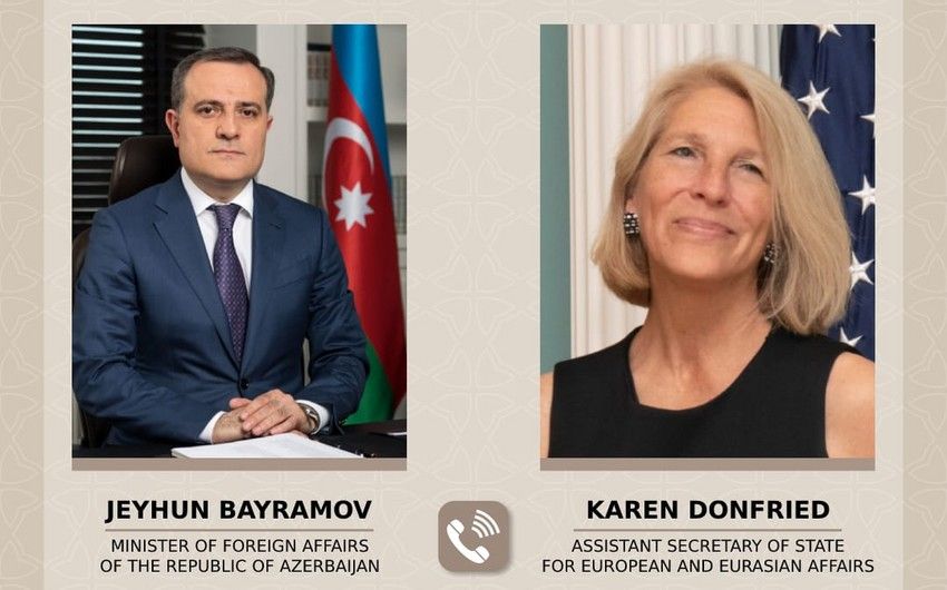 Ceyhun Bayramov Blinkenin köməkçisi ilə danışdı