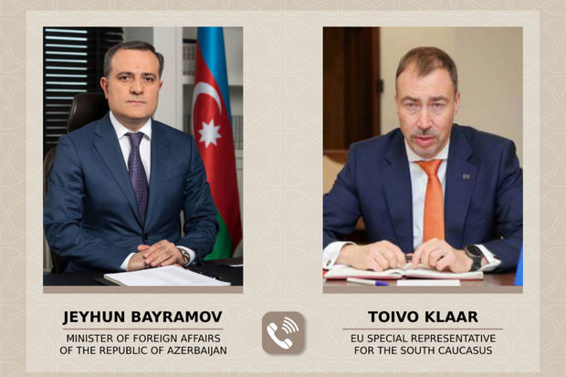 Ceyhun Bayramov Aİ-nin xüsusi nümayəndəsi ilə Qarabağdakı vəziyyəti müzakirə edib