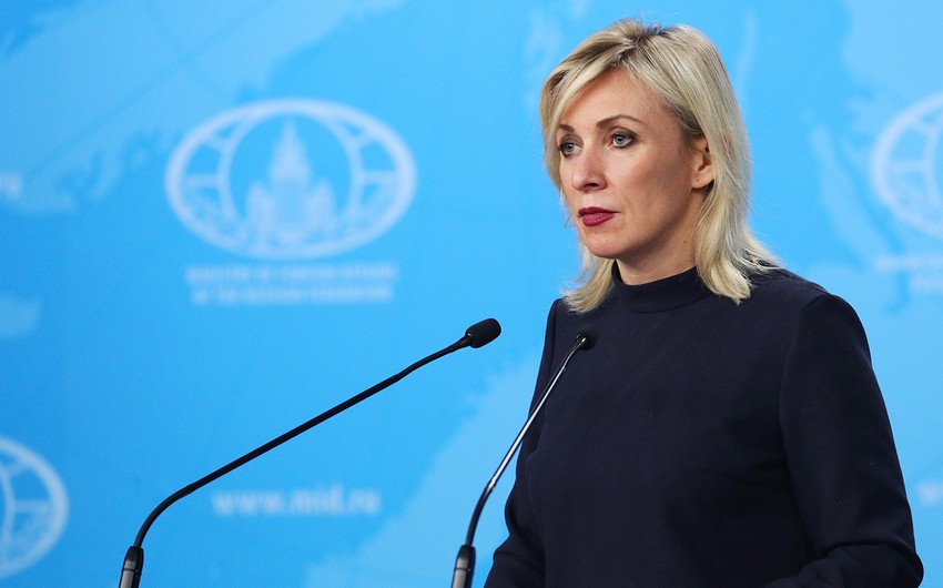 Zaxarova: “Azərbaycan və Ermənistan arasında danışıqlar prosesinin dondurulmasının səmərəli olmadığını hesab edirik”