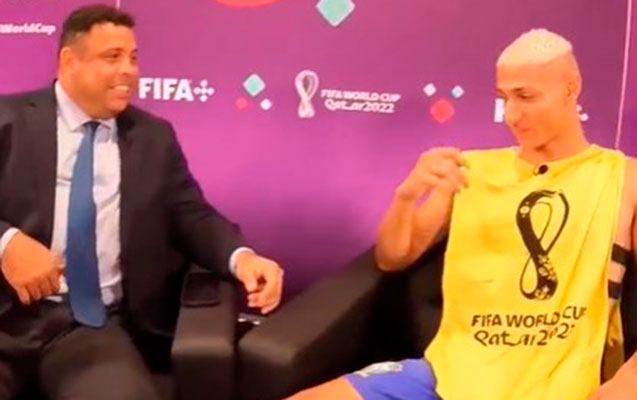 Rişarlison Ronaldo ilə görüşdə göz yaşlarını saxlaya bilmədi - VİDEO