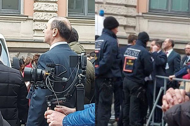 Alman polisi Armen Qriqoryanı gülünc duruma saldı - FOTO