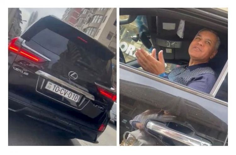 Bakıda bahalı nömrəli maşında evli xanımlara sataşan peyda olub - VİDEO