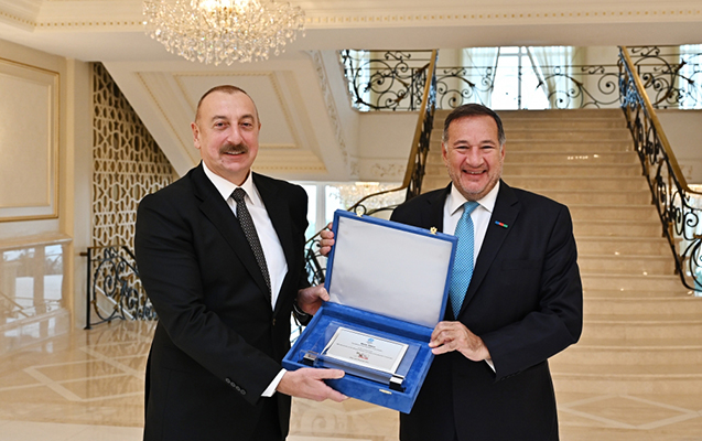 İlham Əliyev Avropa Olimpiya Komitələrinin prezidentini qəbul etdi - Fotolar
