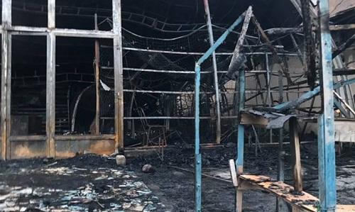 Masallıda bazar yanır - Video