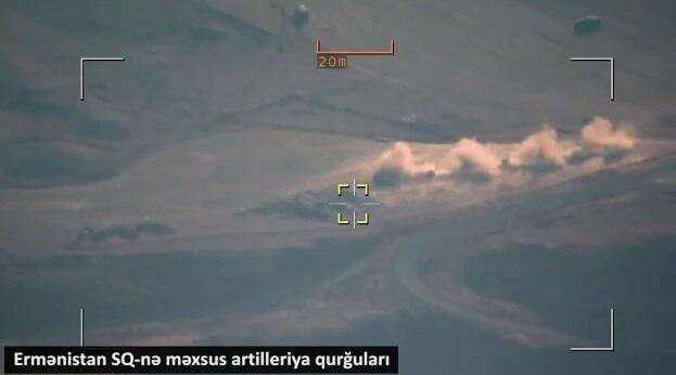 Daha bir nöqtə atışı: döyüş məntəqəsi məhv edildi - Video