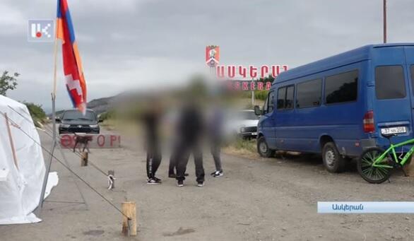 TIR-ların önünü kəsən ermənilər, görün, necə qorxur – Video