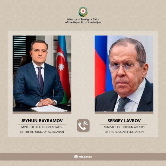Ceyhun Bayramov Sergey Lavrov ilə telefonla danışdı
