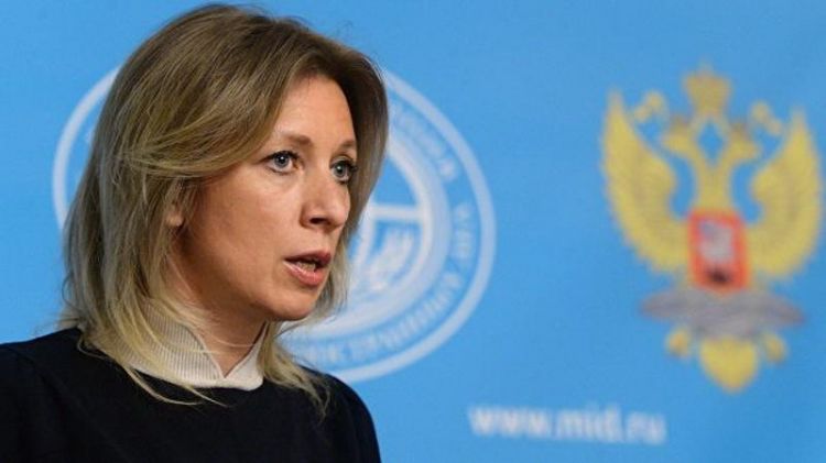 Zaxarova ilə erməni jurnalist arasında qarşıdurma yaşandı