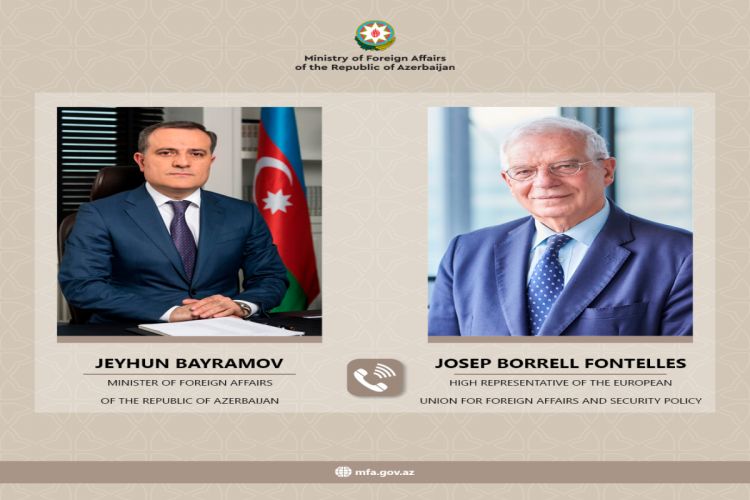 Ceyhun Bayramov Cozep Borellə bölgədə cari vəziyyəti müzakirə etdi