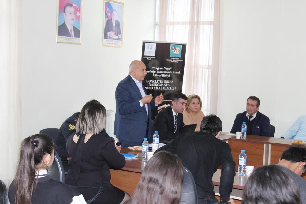 Gənclər təşkilatı narkomaniya ilə bağlı maarifləndirici tədbirlərini davam etdirir - FOTOLAR