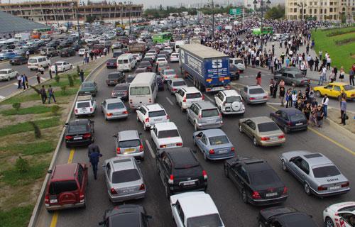 Hazırda tıxac olan yollar - Siyahı