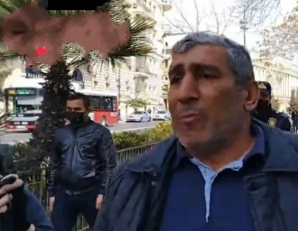 Erməni əsirliyində olmuş Şahbaz PA qarşısında aksiya keçirir