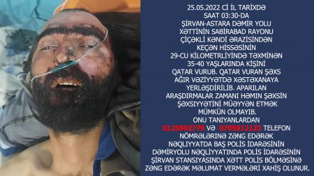 Sabirabadda kişini qatar vurub - Kimliyi BİLİNMİR